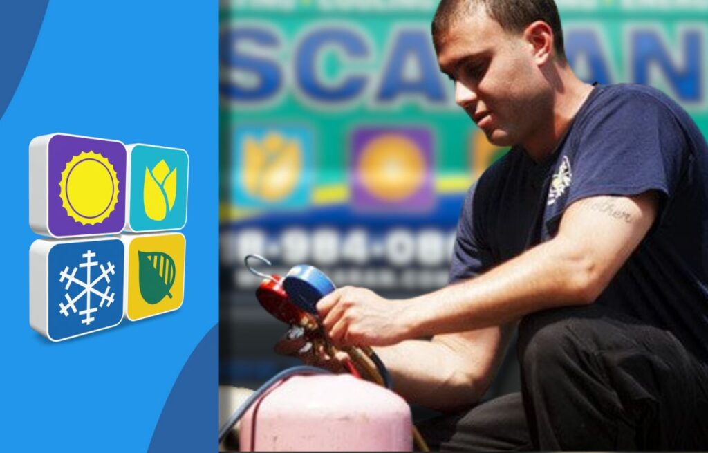 This is an image of a SCARAN HVAC technician