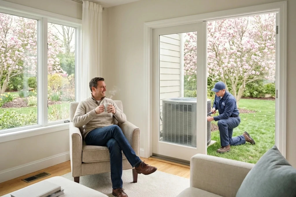 Stress-free spring HVAC maintenance membership in Staten Island home